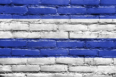 Oslo, Norveç, 1924-2000, tuğla duvara boyalı bayrağı