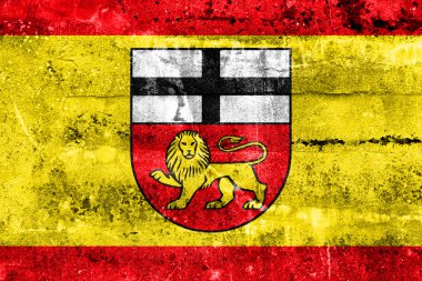 Bonn, Almanya, bayrağı kirli duvara boyalı