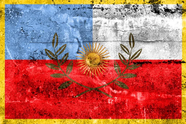 Bandiera della Provincia di Catamarca, Argentina, dipinta su parete sporca — Foto Stock