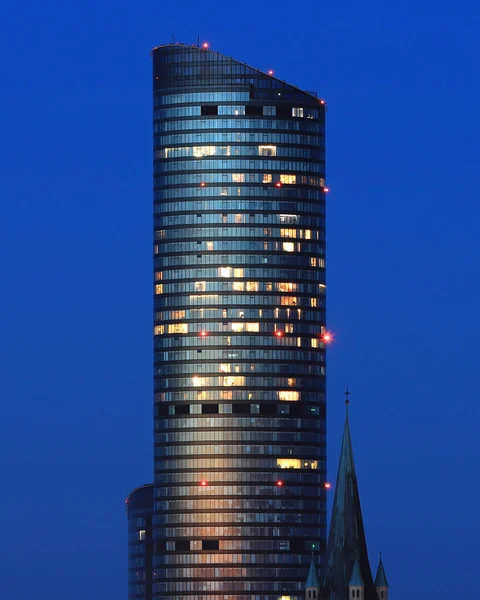 Wroclaw Polonia Aprile 2021 Sky Tower Edificio Residenziale Più Alto — Foto Stock