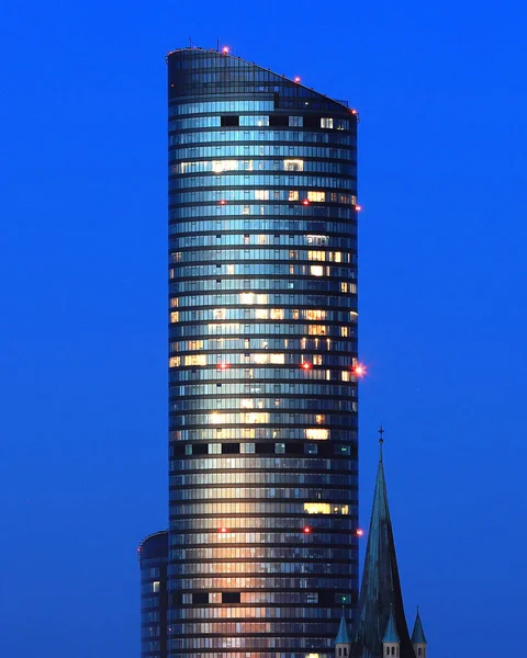 Wroclaw Polonia Aprile 2021 Sky Tower Edificio Residenziale Più Alto — Foto Stock