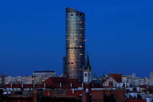 Wroclaw Polen April 2021 Sky Tower Het Hoogste Woongebouw Polen — Stockfoto