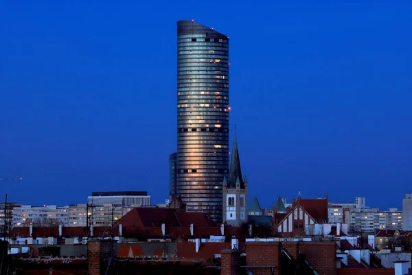 Wroclaw Polen April 2021 Sky Tower Het Hoogste Woongebouw Polen — Stockfoto