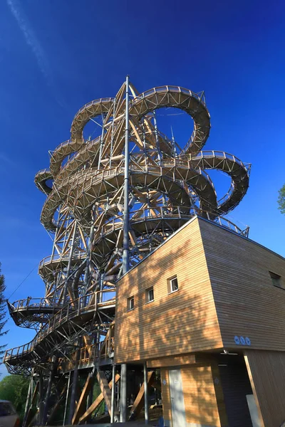 Swieradow Zdroj Lengyelország 2021 Június Sky Walk Swieradow Zdroj Lengyelország — Stock Fotó