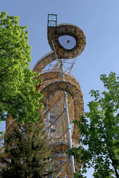 Swieradow Zdroj Polsko 2021 Sky Walk Swieradow Zdroj Nejvyšší Rozhledna — Stock fotografie