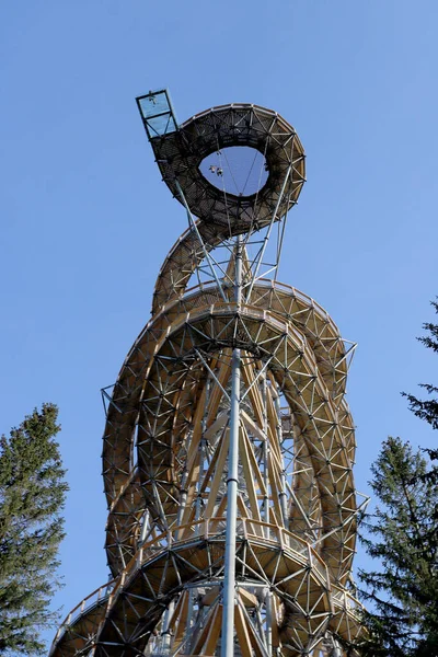 Swieradow Zdroj Polska Czerwca 2021 Sky Walk Świeradowie Zdroju Najwyższej — Zdjęcie stockowe