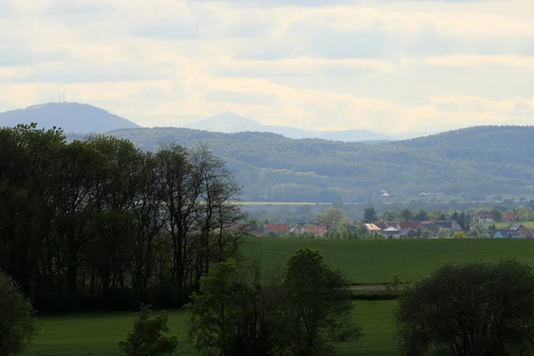 Landschaftspark Sleza Fuße Des Sleza Gebirges Südwesten Polens Europa — Stockfoto