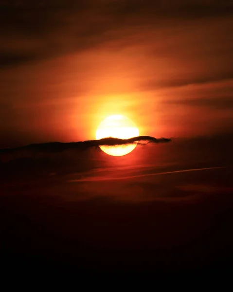 Prachtige Zonsondergang Wolken Rudawy Janowickie Bergen Het Zuidwesten Van Polen — Stockfoto