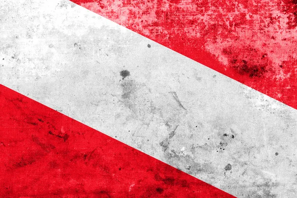 Austria Flag with a vintage and old look — Stock Photo, Image