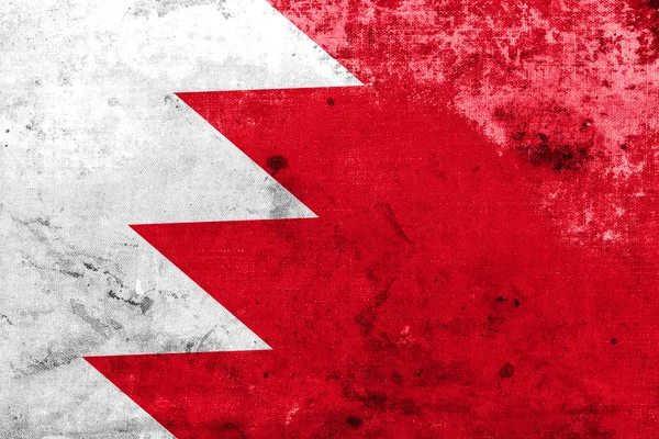 Flaga Bahrajnu z vintage i stary wygląd — Zdjęcie stockowe