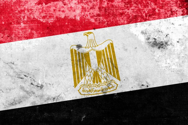 Egypt Flag with a vintage and old look — Stock Photo, Image