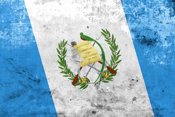 Guatemala Flag with a vintage and old look — Stock Photo, Image