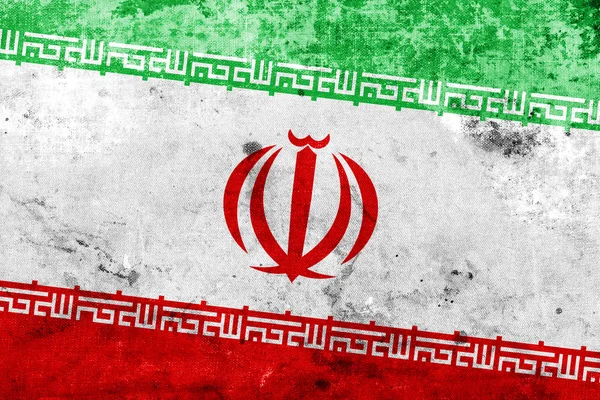 Iran vlag met een vintage en de oude look — Stockfoto