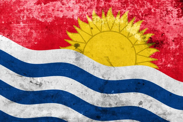 Bandeira Kiribati com um visual vintage e antigo — Fotografia de Stock