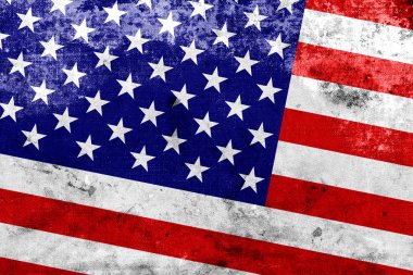 vintage ve eski bir görünüm ile ABD bayrağı