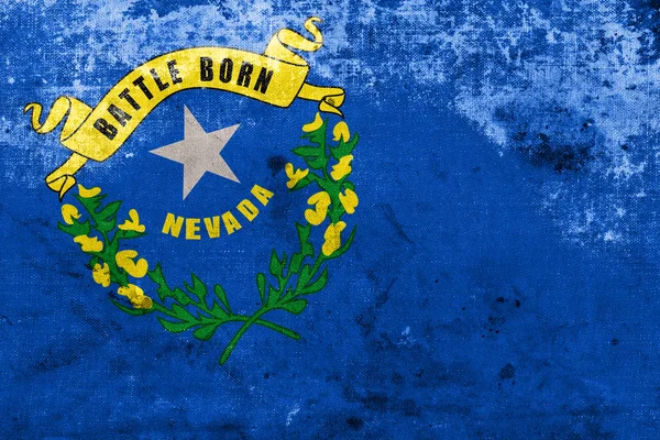Bandeira do Estado de Nevada com um visual vintage e antigo — Fotografia de Stock