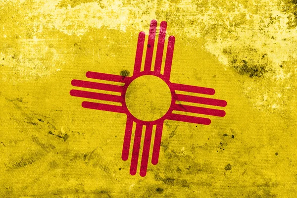 New Mexico Bandiera di Stato con un look vintage e vecchio — Foto Stock