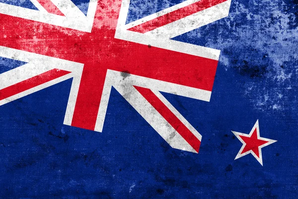 New Zealand Flag with a vintage and old look — Stock Photo, Image