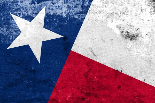 Texas állami zászló egy vintage és a régi megjelenés — Stock Fotó