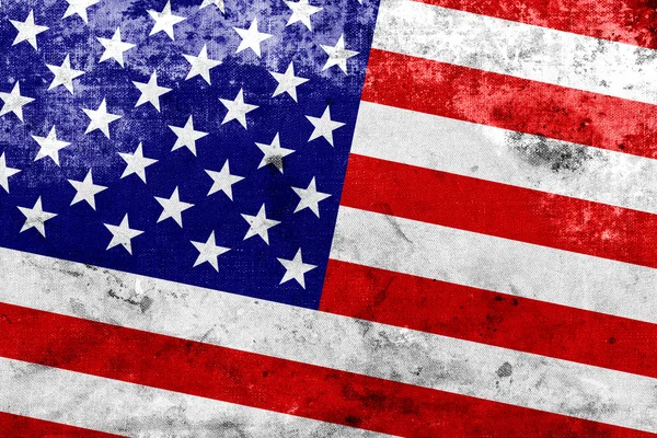 Vintage ve eski bir görünüm ile ABD bayrağı — Stok fotoğraf