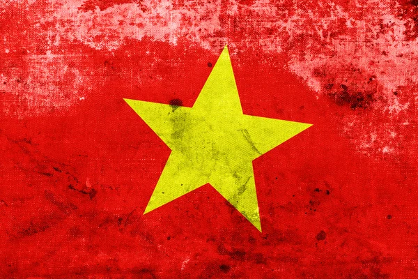 Drapeau du Vietnam avec un look vintage et ancien — Photo