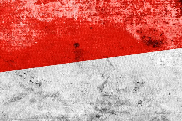 Monaco Flag with a vintage and old look — Stock Photo, Image