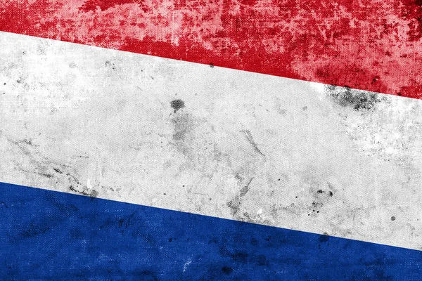 Nederländerna flagga med en vintage och gamla utseende — Stockfoto