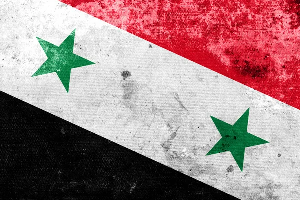 Drapeau de Syrie avec un look vintage et ancien — Photo