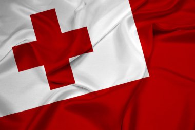 Tonga bayrak sallayarak