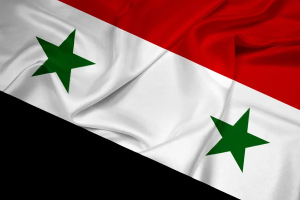 Waving Syria Flag — Stock Photo, Image