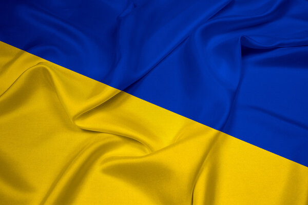 Размахивая флагом Украины
