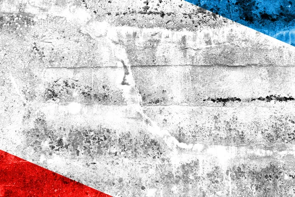 グランジの壁に描かれたクリミア自治共和国の旗 — ストック写真