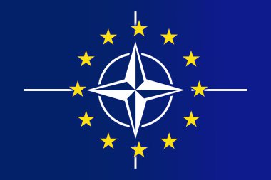 NATO ve Avrupa Birliği bayrağı