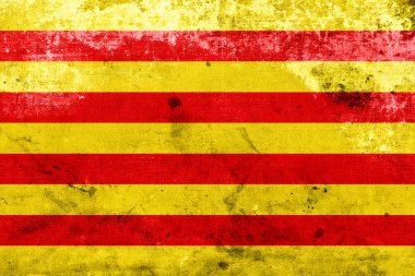 Grunge catalonia bayrağı