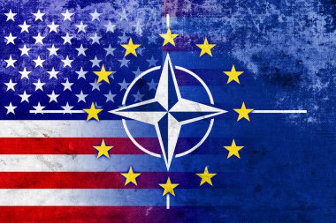 Grunge nato, AB ve ABD bayrağı