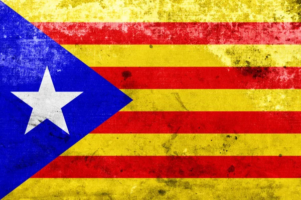 Grunge Bandera de Cataluña Independiente — Foto de Stock