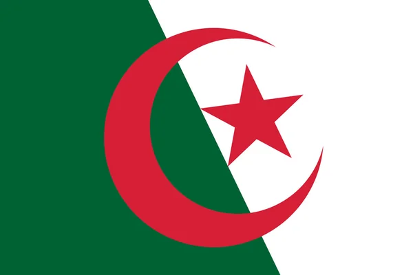 Algeria Flag. Close up. — Stock Photo, Image