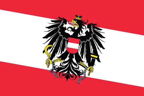 Austria Flag. Close up. — Stock Photo, Image