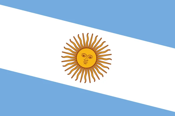 Bandeira da Argentina. Fechar . — Fotografia de Stock