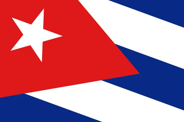 Vlag van Cuba. Close-up. — Stockfoto