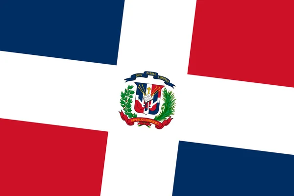 Dominican Republic Flag. Close up. — Stock Photo, Image