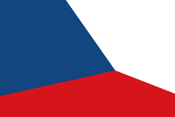Flaga Republiki Czeskiej. z bliska. — Zdjęcie stockowe