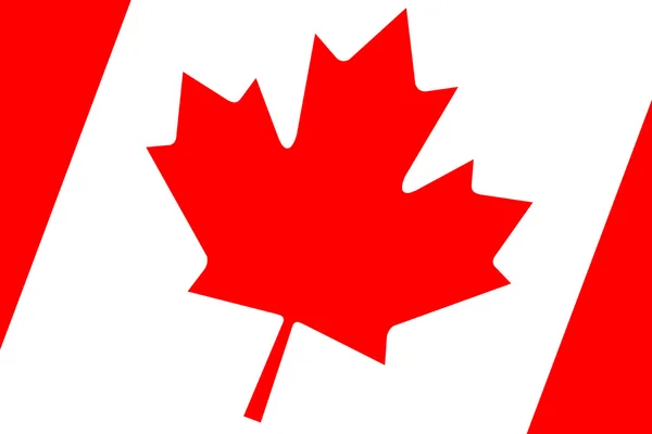 Vlag van Canada. Close-up. — Stockfoto