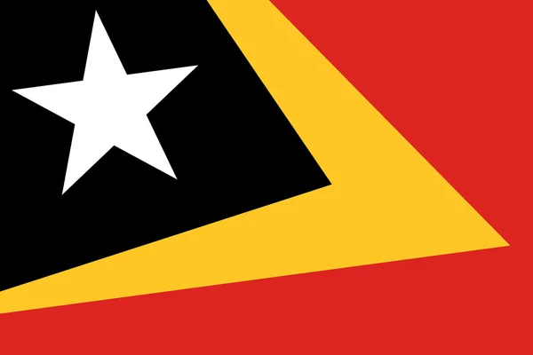 Bandeira de Timor Leste. Fechar . — Fotografia de Stock