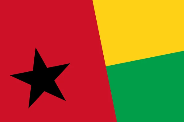 Guinea Bissau Flag. Close up. — Stock Photo, Image