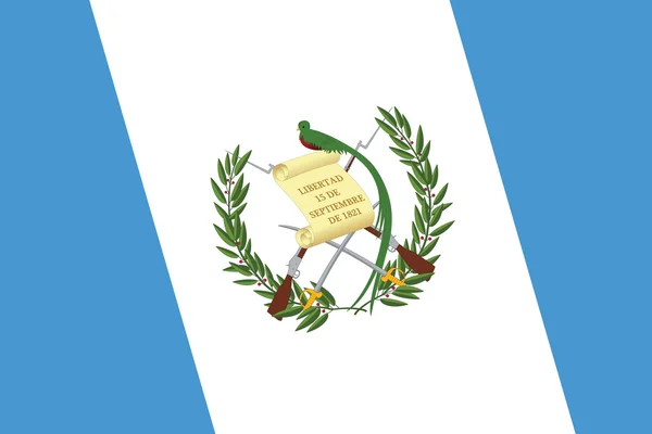 Vlag van Guatemala. Close-up. — Stockfoto