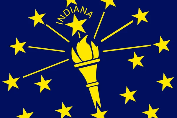 Indiana State Flag. Close up. — Stock Photo, Image