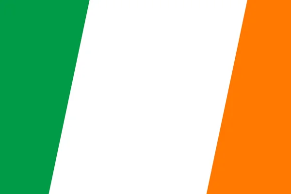Bandeira da Irlanda. Fechar . — Fotografia de Stock