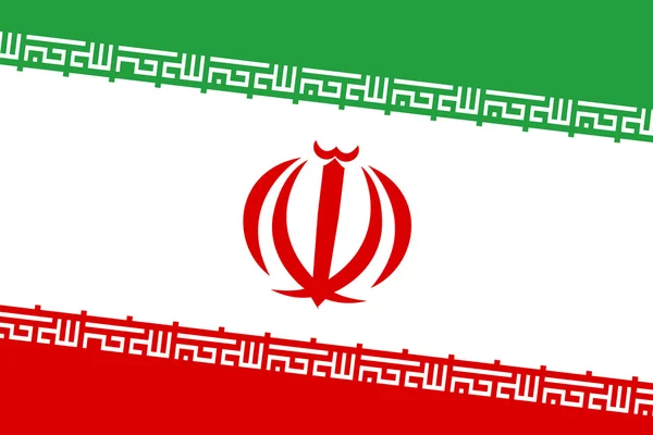 Vlag van Iran. Close-up. — Stockfoto