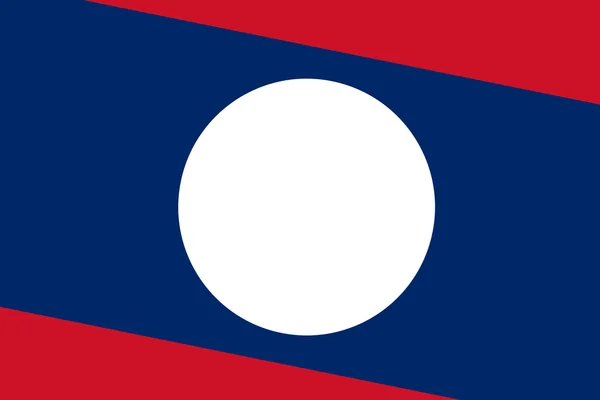 Laos Flag. Fechar . — Fotografia de Stock